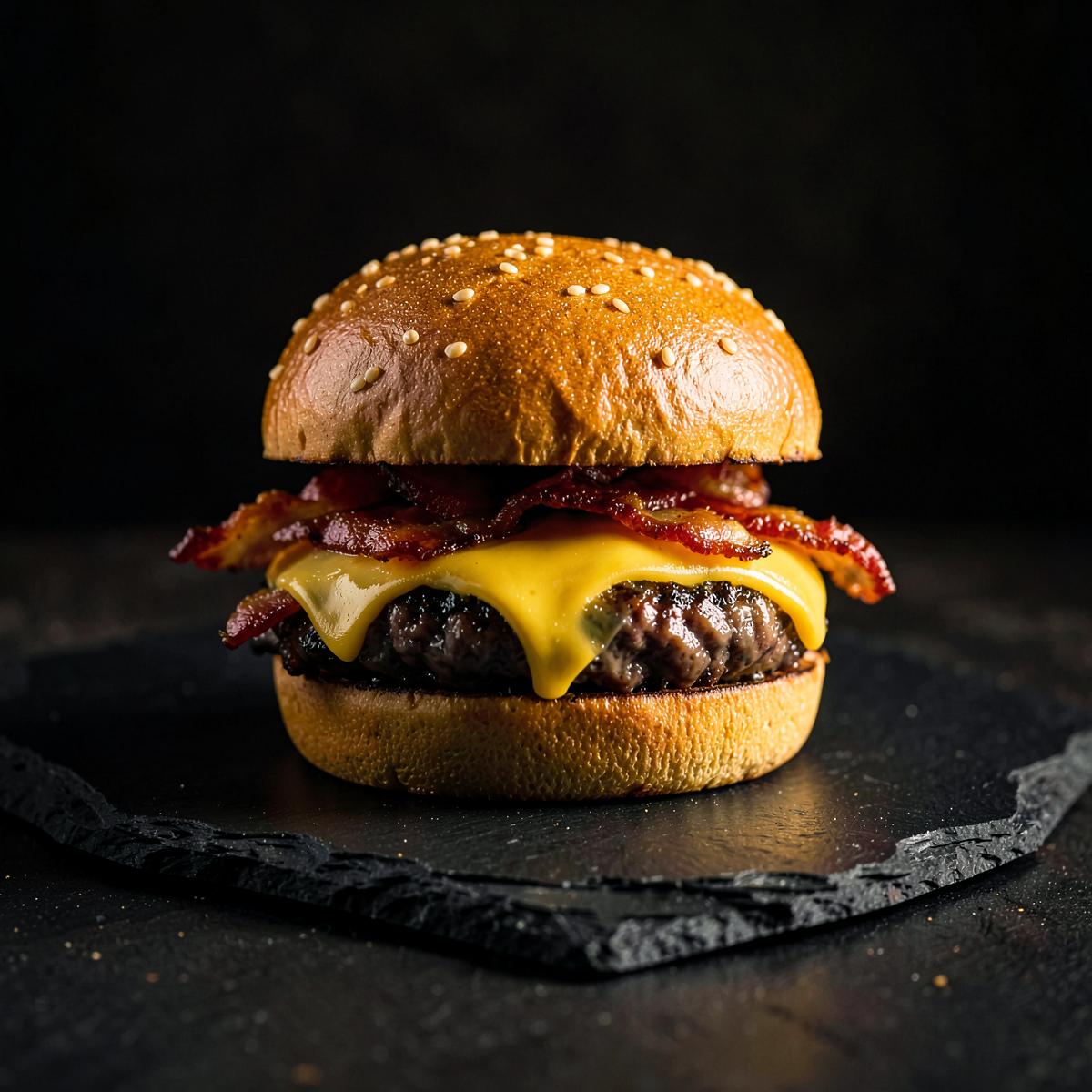 Hamburguesa con bacon